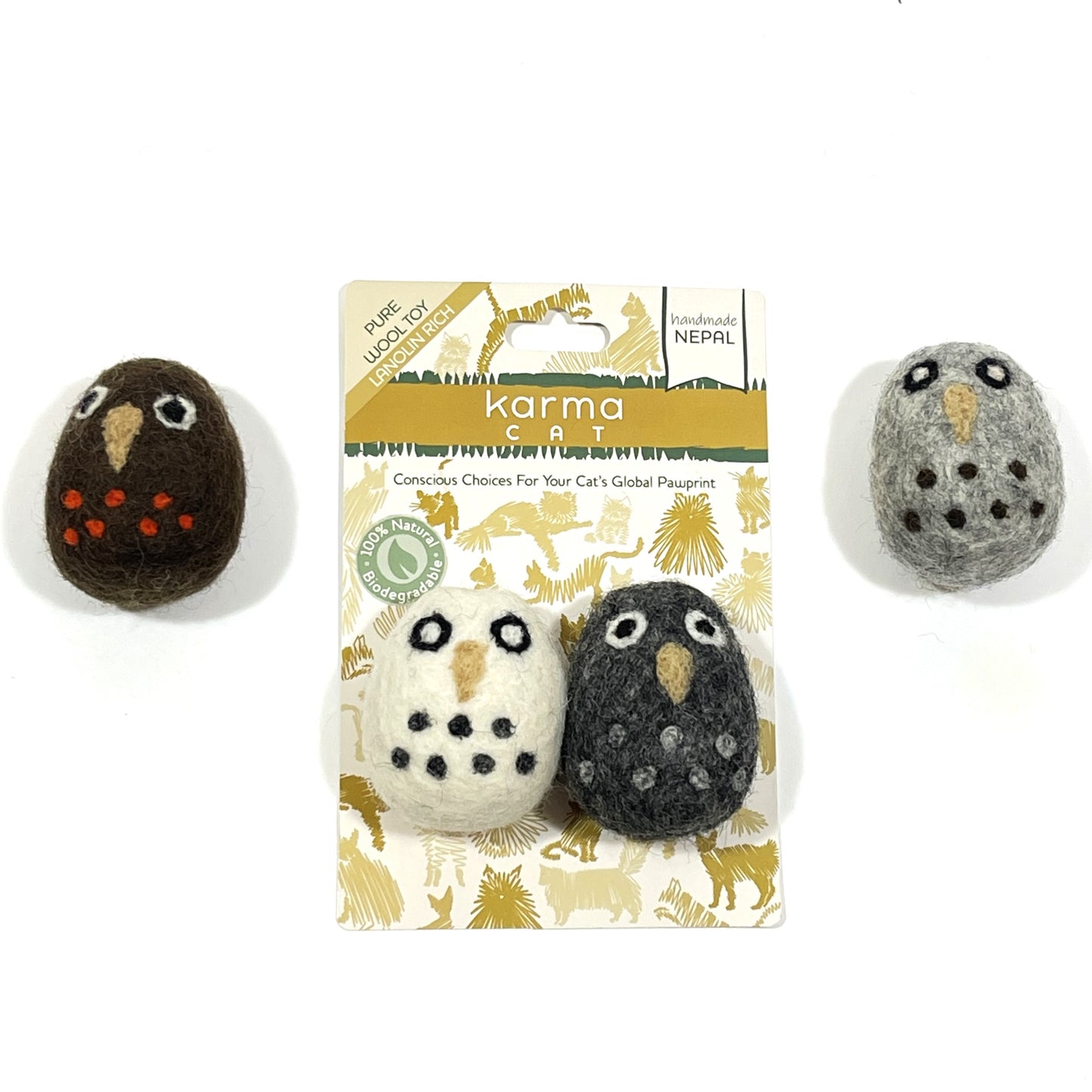 Owls, Pack of 2 Toys, Assorted Colors