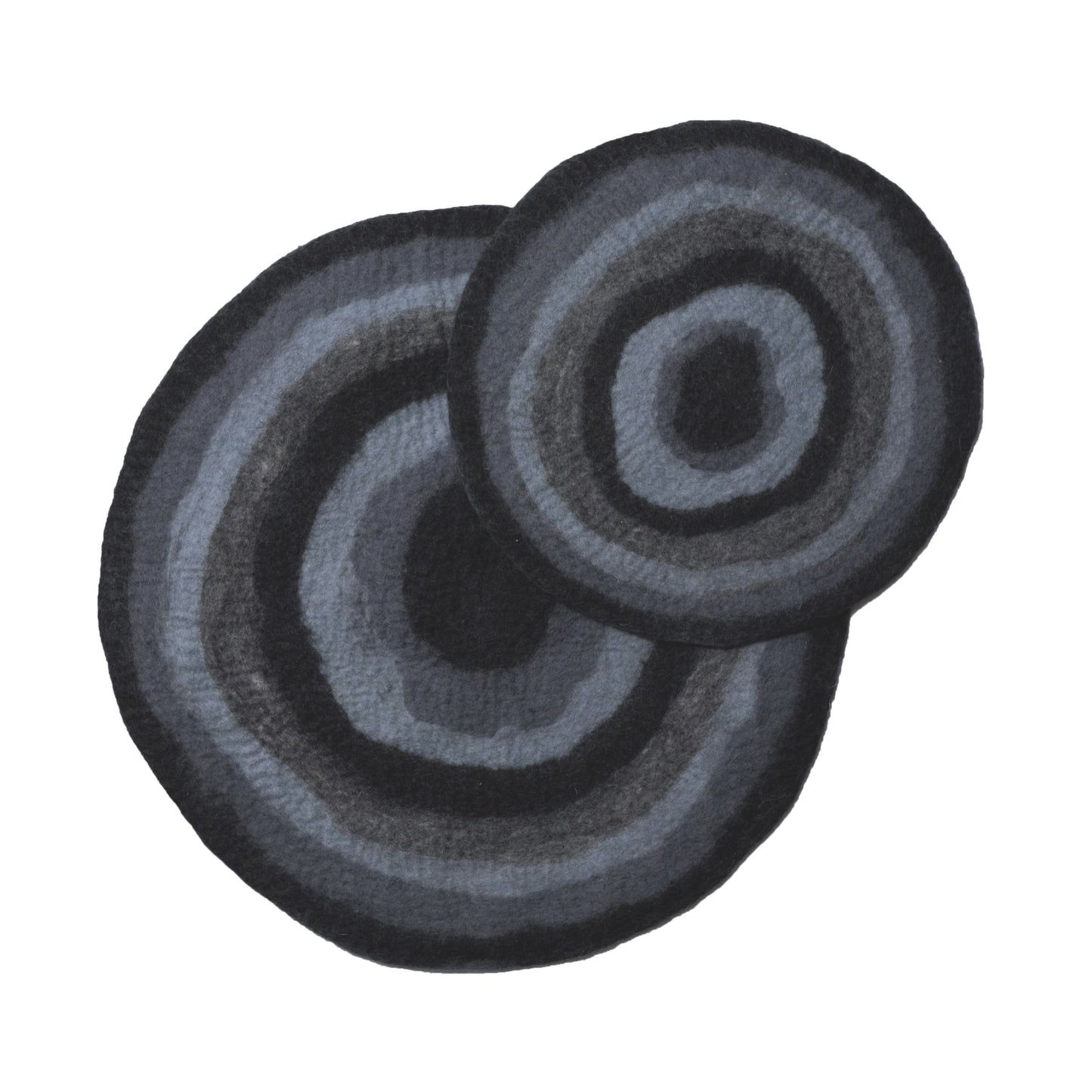 Wool Mat, Agate, Black