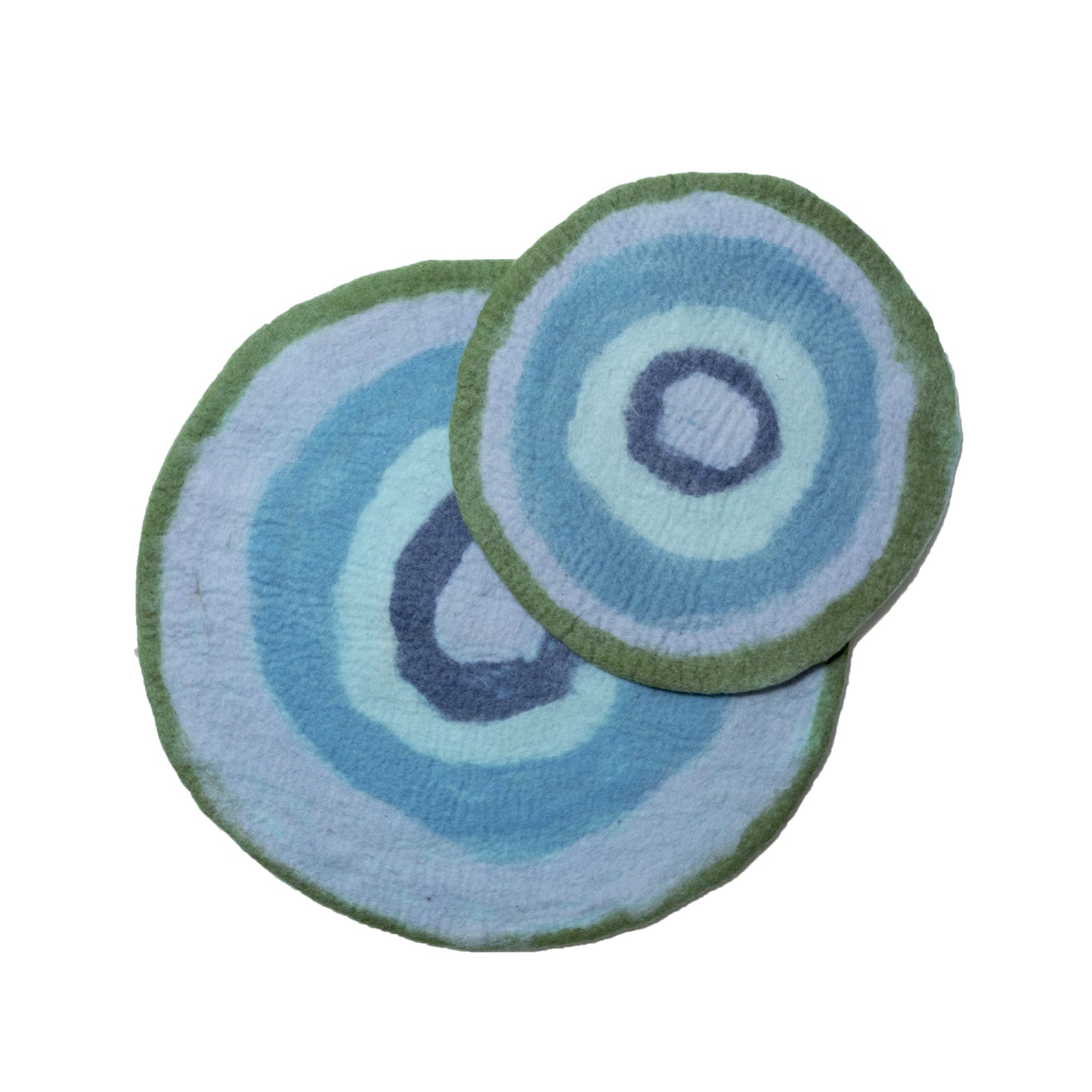 Wool Mat, Agate, Blue