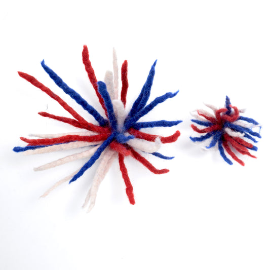 Red White & Blue Fireworks Collar Accessory
