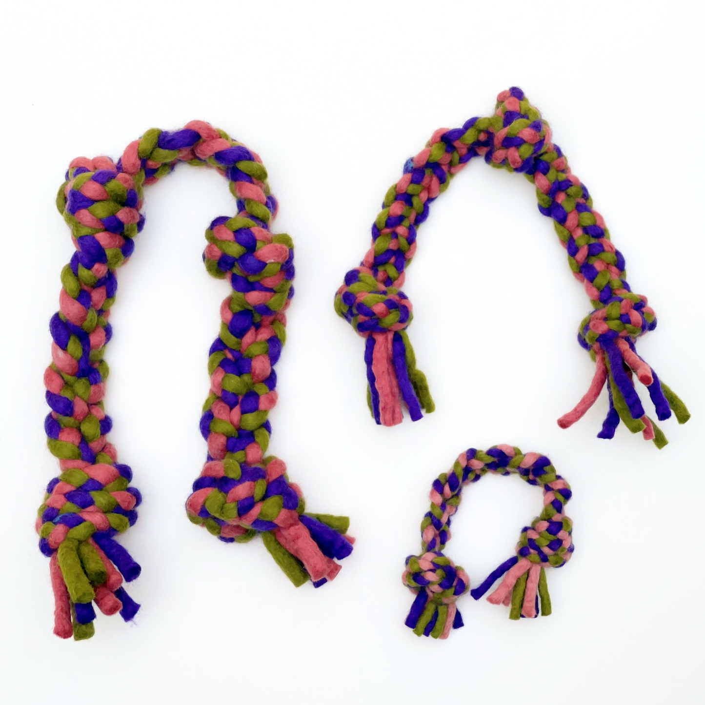 Knotted Rope Dog Toy, Purple/Pink